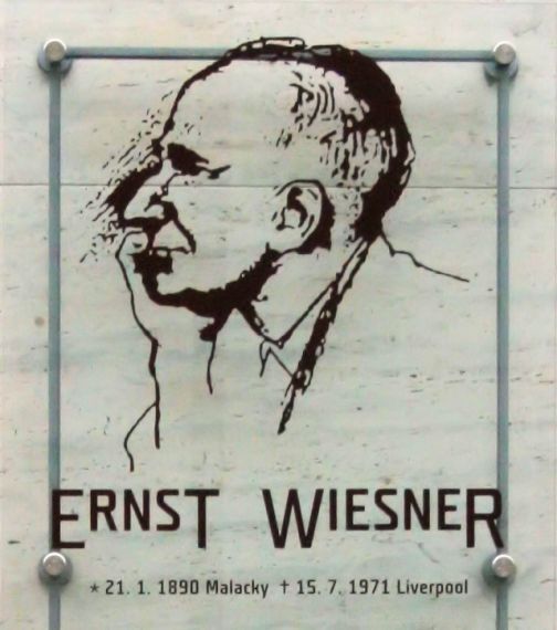 Pamětní deska E. Wiesnerovi v Brně
